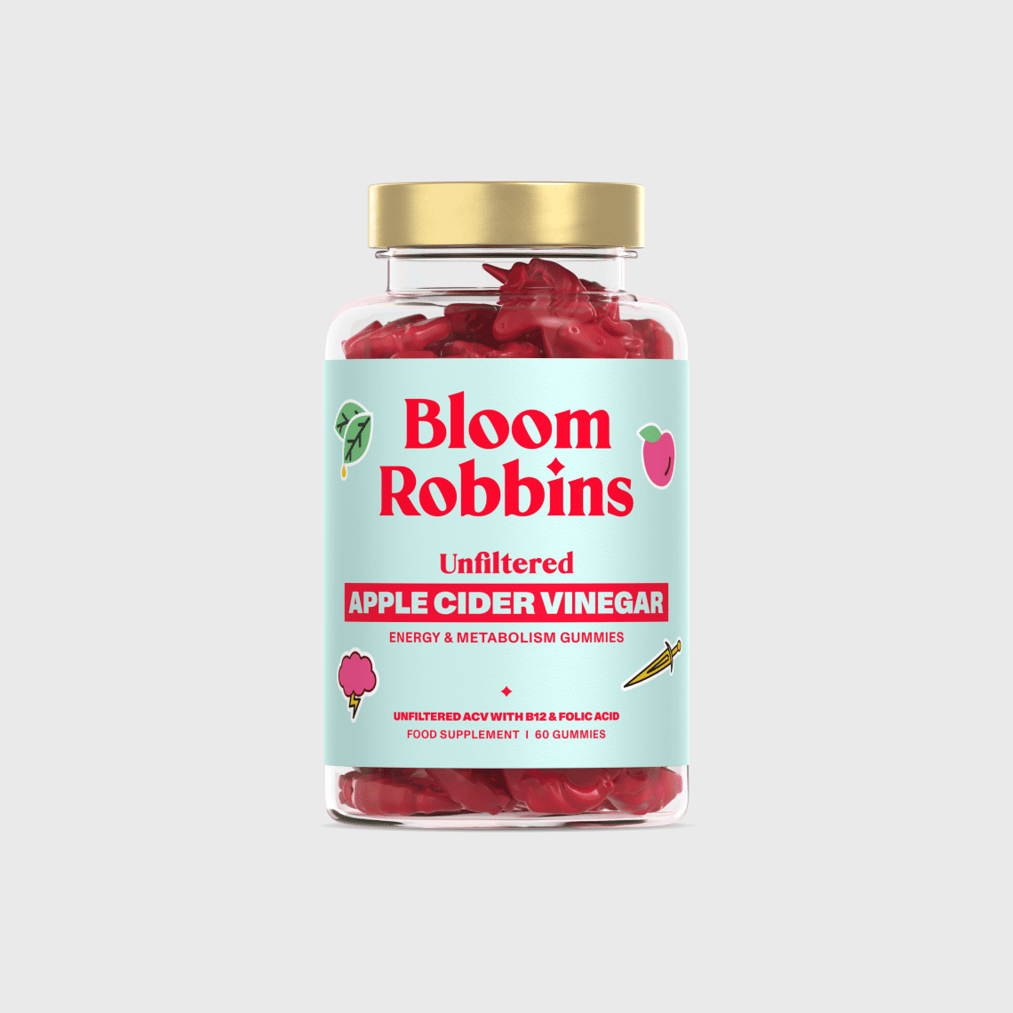 Vitamins for Digestion & Energy with Unfiltered Apple Cider Vinegar