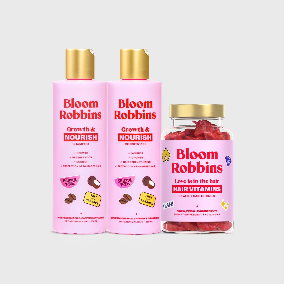 Hair trio for deep nourishment and hair growth
