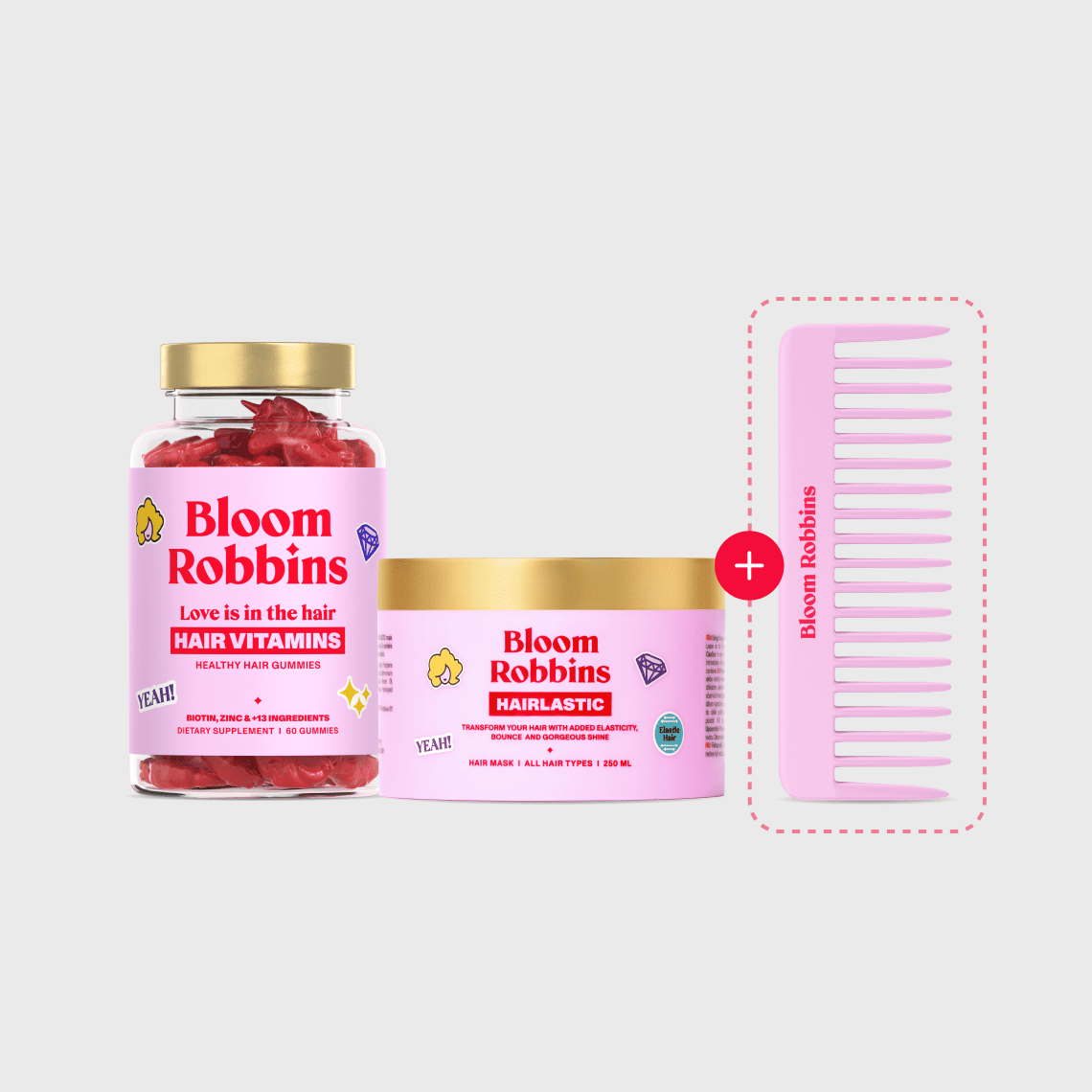 Hair combo for perfect look with gummies