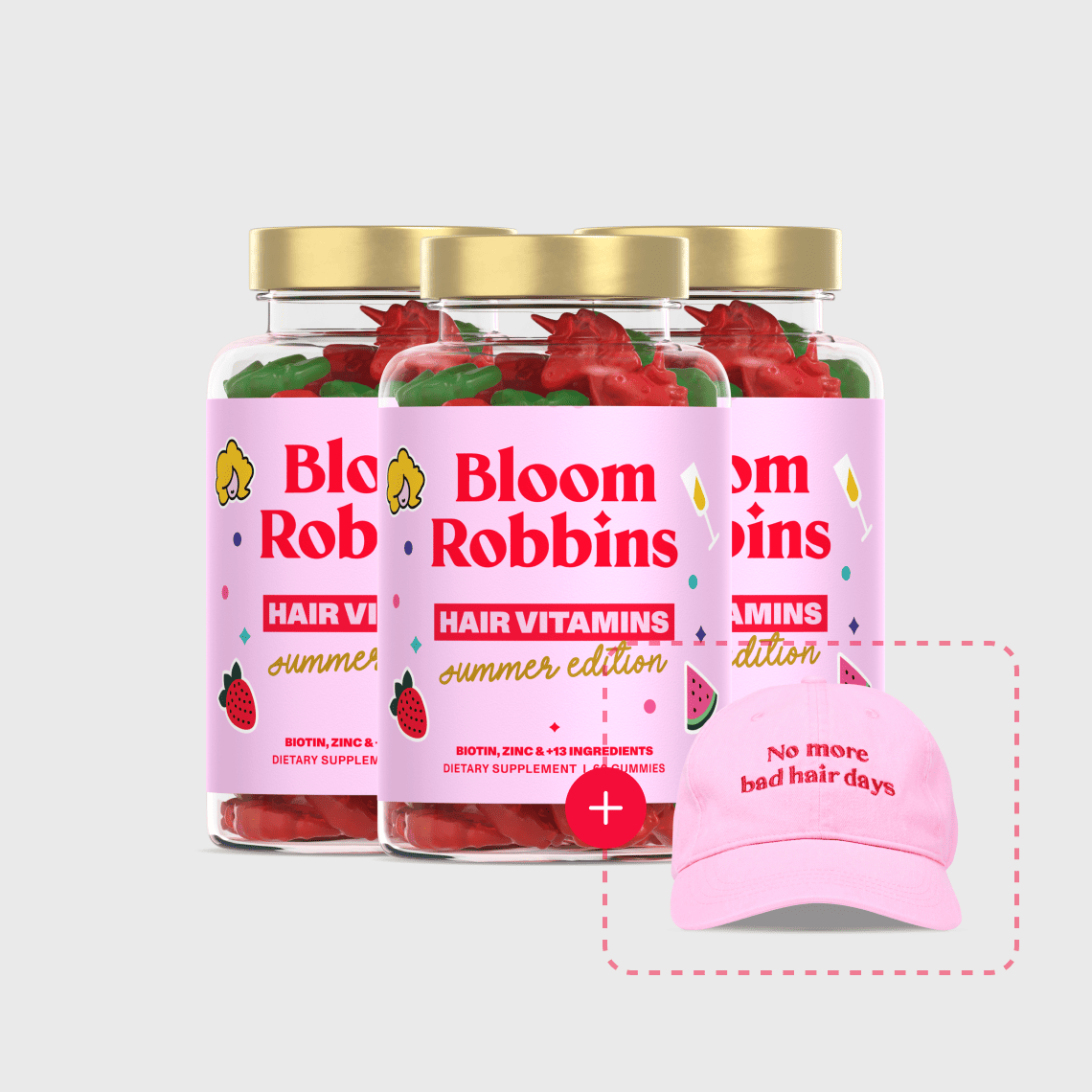 Watermelon & Strawberry Limited Edition – Hair Vitamins with Biotin – Gummies